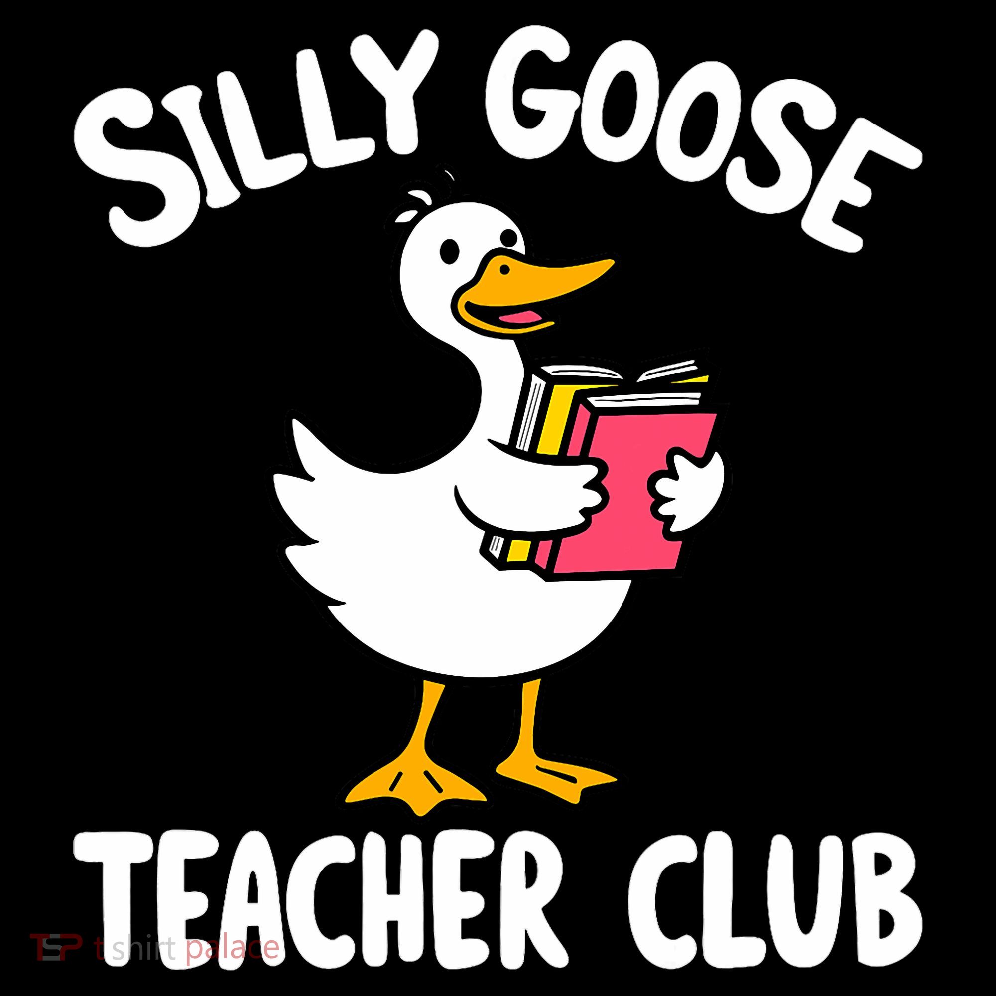 Funny Silly Goose Teacher Club Animal Lover Groovy Teacher Coffee Mug