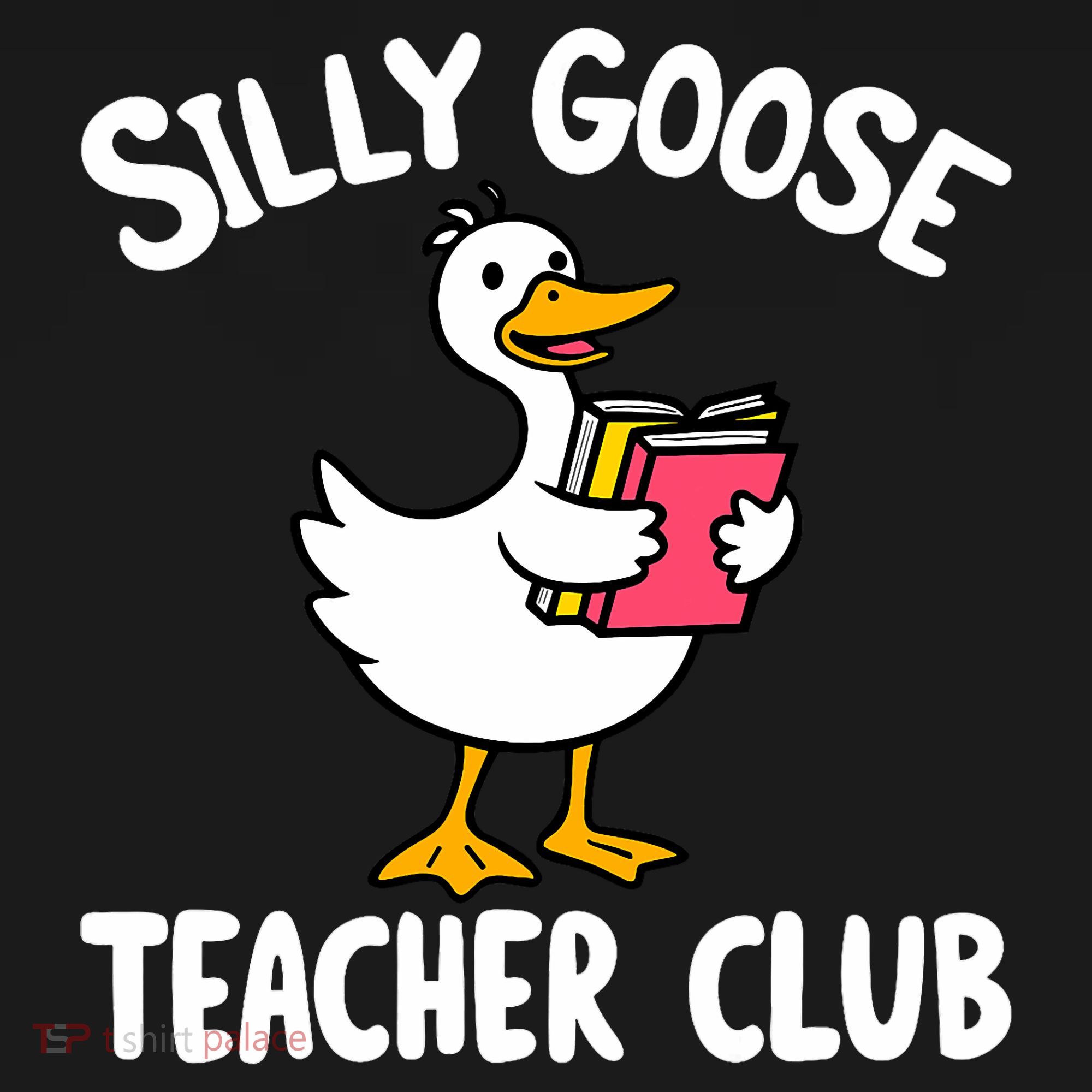 Funny Silly Goose Teacher Club Animal Lover Groovy Teacher Women's Hoodie
