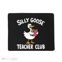 Funny Silly Goose Teacher Club Animal Lover Groovy Teacher Mousepad thumb 0