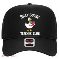 Funny Silly Goose Teacher Club Animal Lover Groovy Teacher Hat thumb 0
