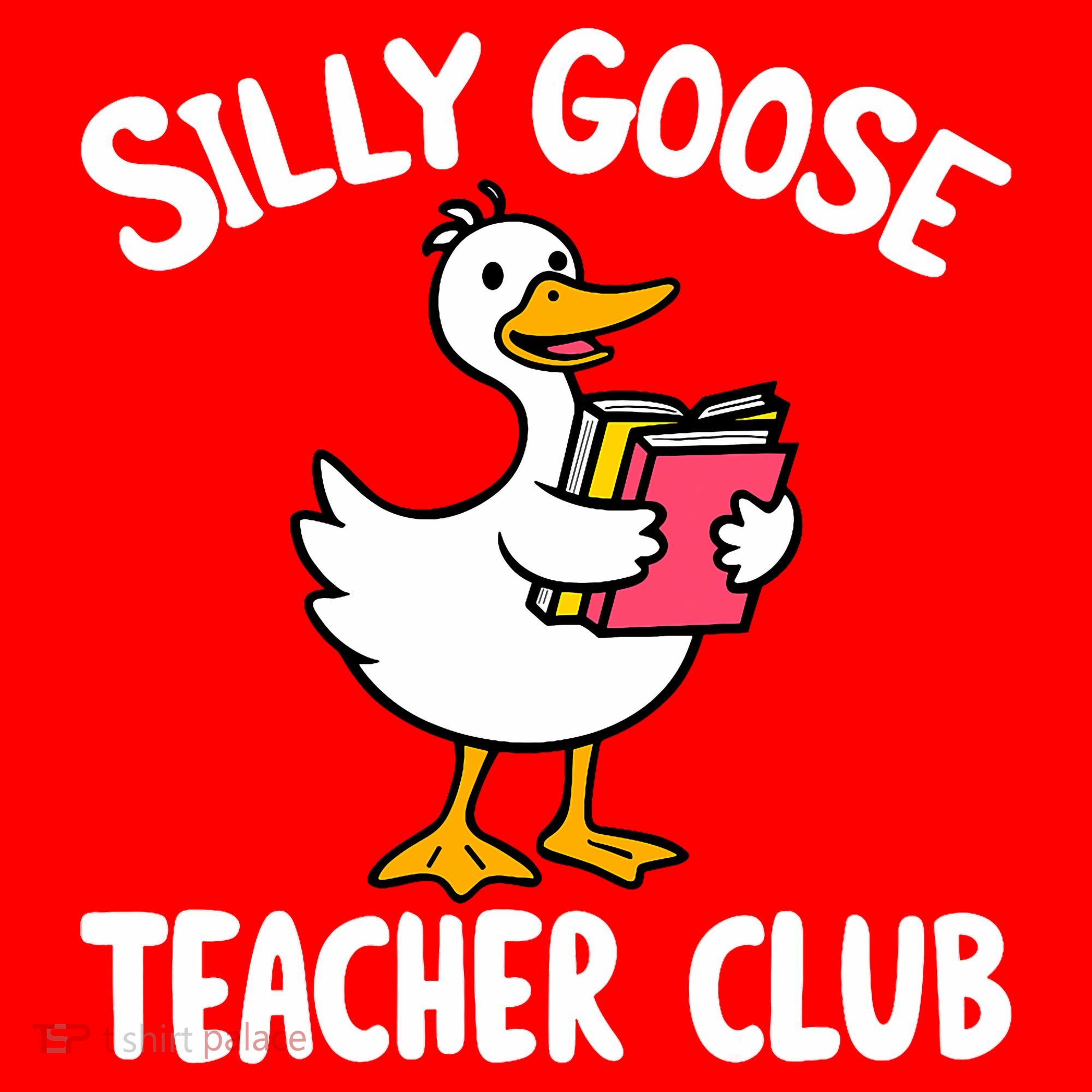 Funny Silly Goose Teacher Club Animal Lover Groovy Teacher Santa Hat