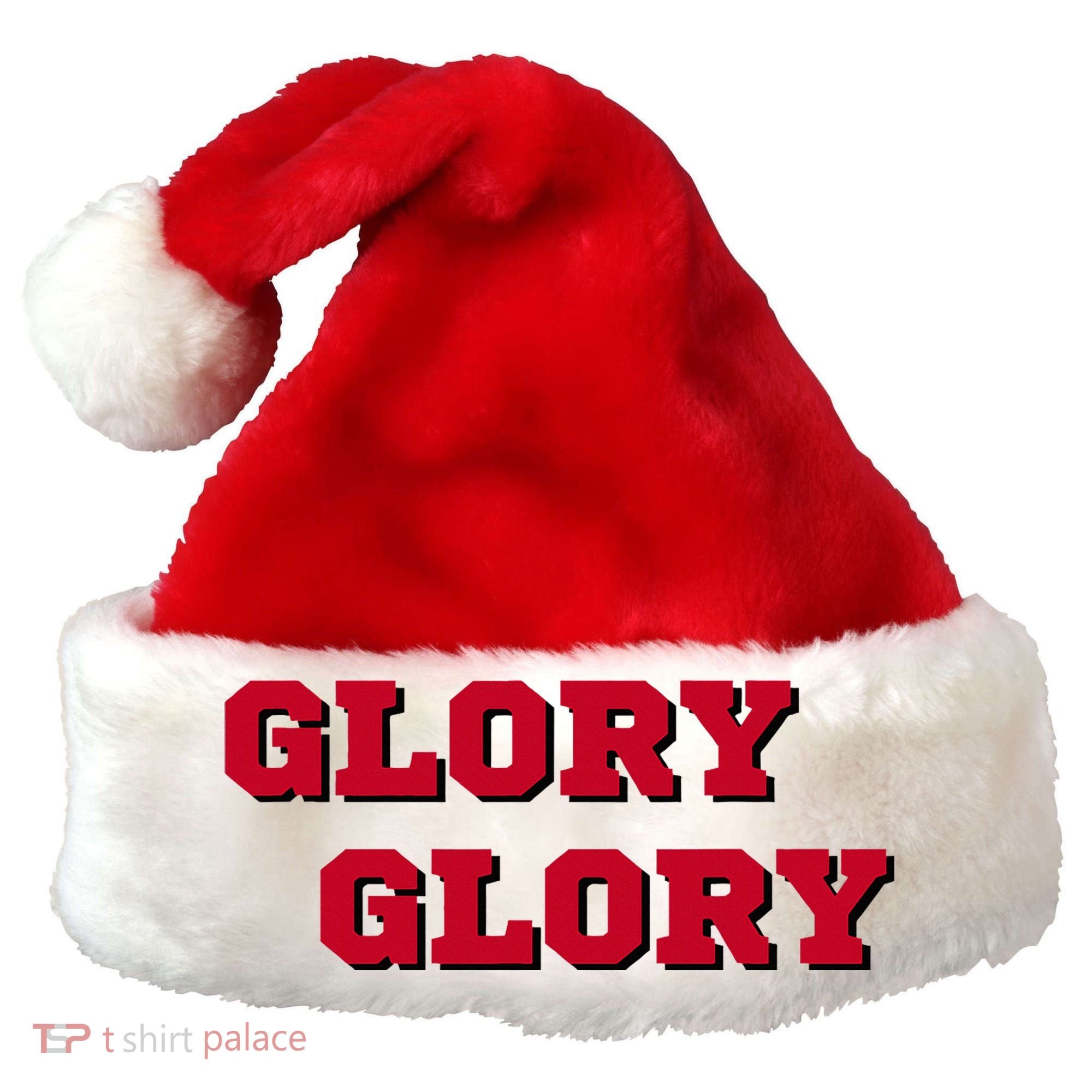 Fight Song Glory Glory Georgia Santa Hat