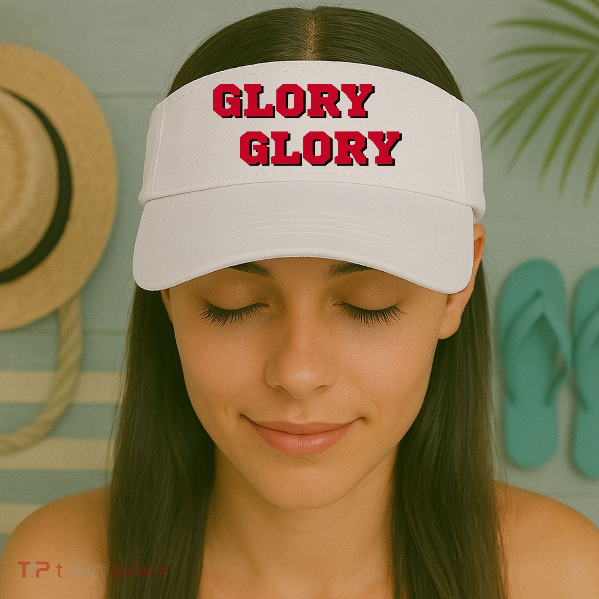 Fight Song Glory Glory Georgia Visor