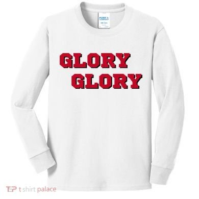 Fight Song Glory Glory Georgia Kids Long Sleeve Shirt