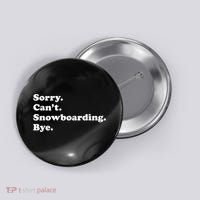 Funny Snowboarding Gift Button thumb 0