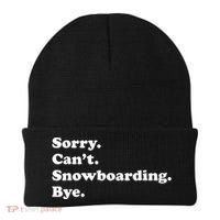 Funny Snowboarding Gift Beanie thumb 0