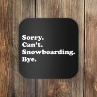 Funny Snowboarding Gift Coaster thumb 0