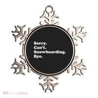 Funny Snowboarding Gift Ornament thumb 0