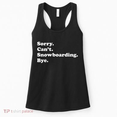 Funny Snowboarding Gift Women's Tank Top