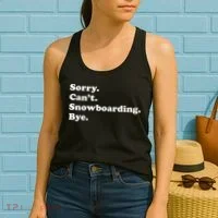 Funny Snowboarding Gift Women's Tank Top thumb 2