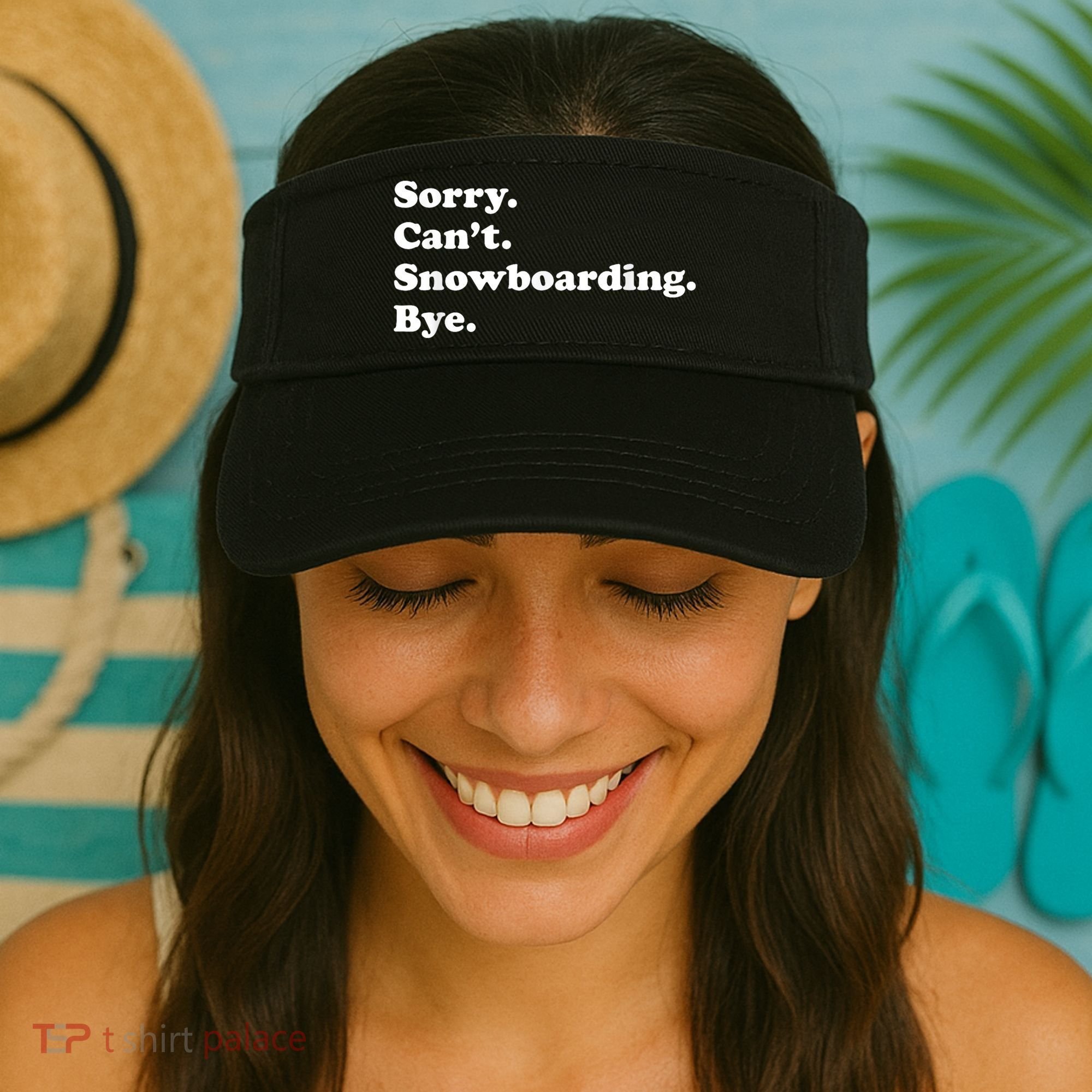 Funny Snowboarding Gift Visor