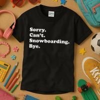 Funny Snowboarding Gift Kids T-Shirt thumb 3
