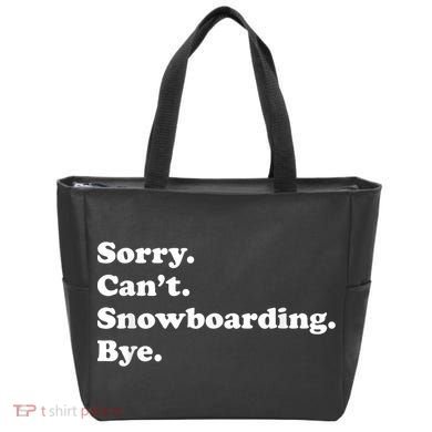 Funny Snowboarding Gift Tote Bag