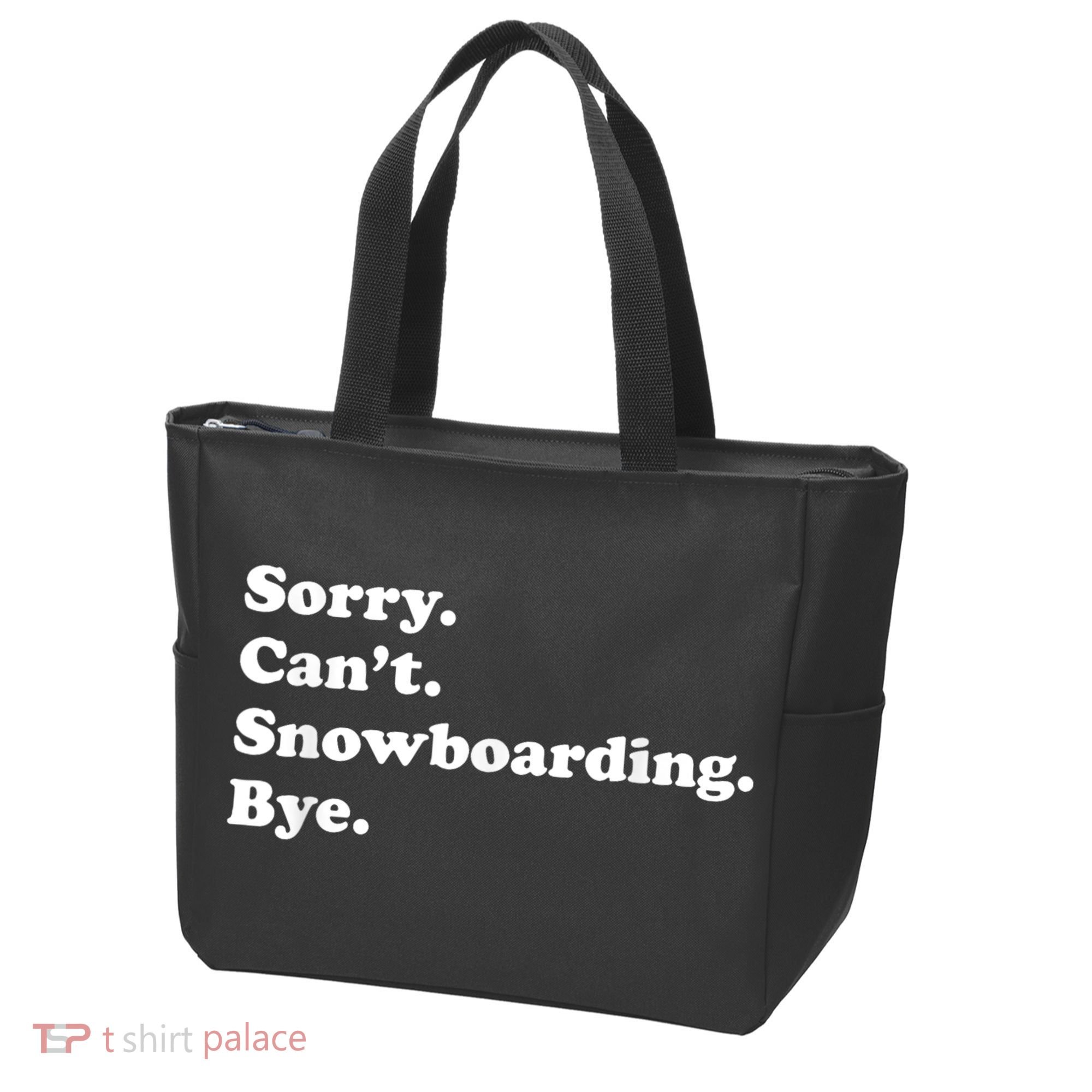 Funny Snowboarding Gift Tote Bag