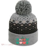 Festive Season Greetings Illustration The Baniff Cuffed Pom Beanie thumb 0