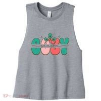 Festive Season Greetings Illustration Women's Racerback Cropped Tank thumb 0