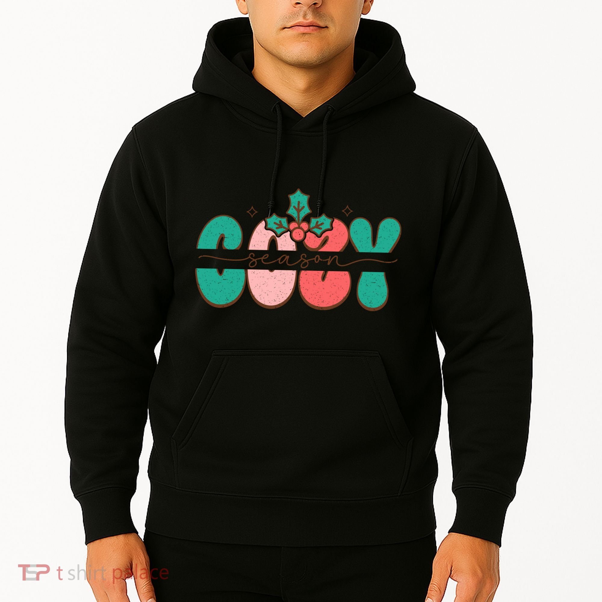 Festive Season Greetings Illustration Hoodie