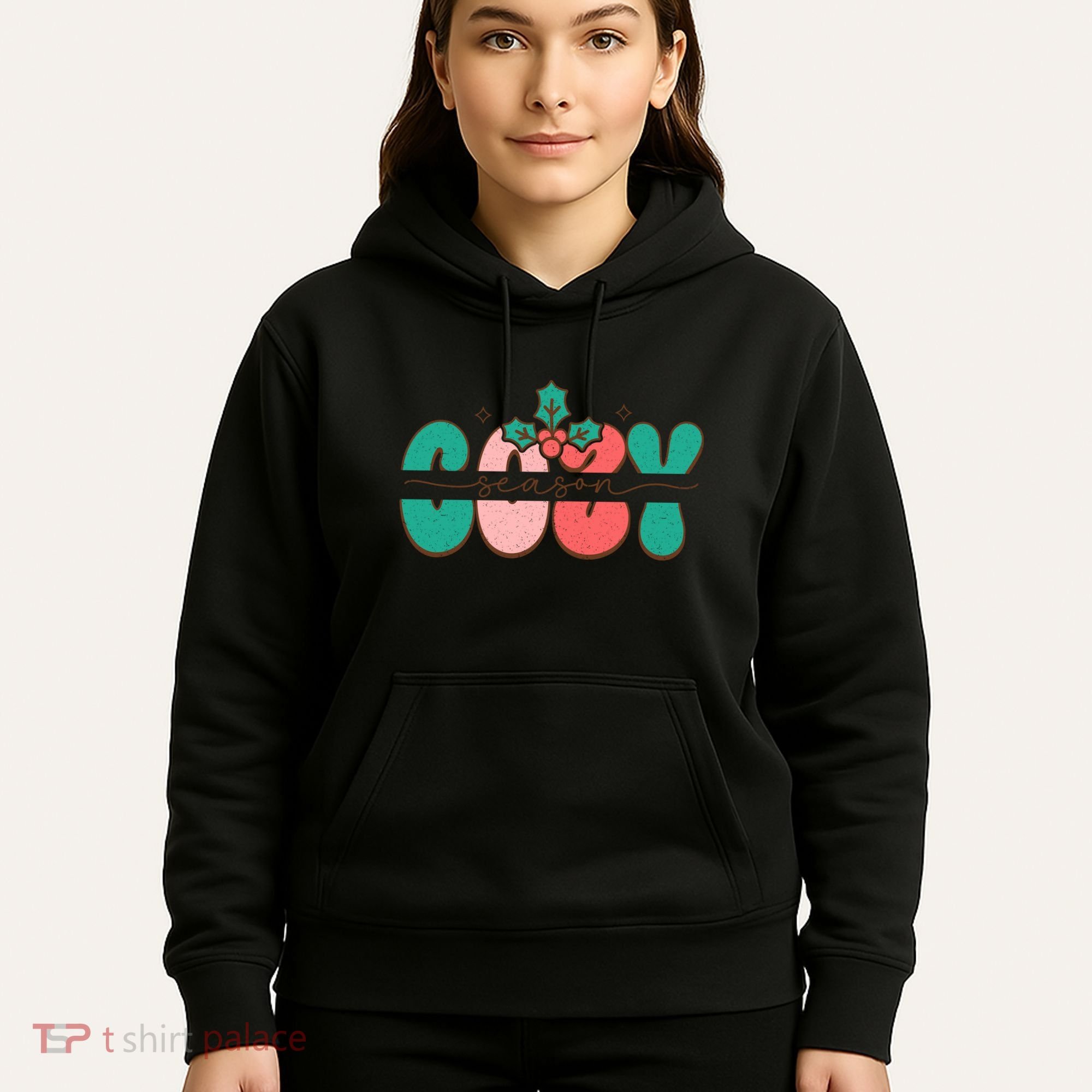 Festive Season Greetings Illustration Hoodie
