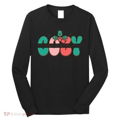 Festive Season Greetings Illustration Long Sleeve Shirt
