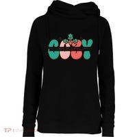 Festive Season Greetings Illustration Womens Funnel Neck Pullover Hood thumb 0