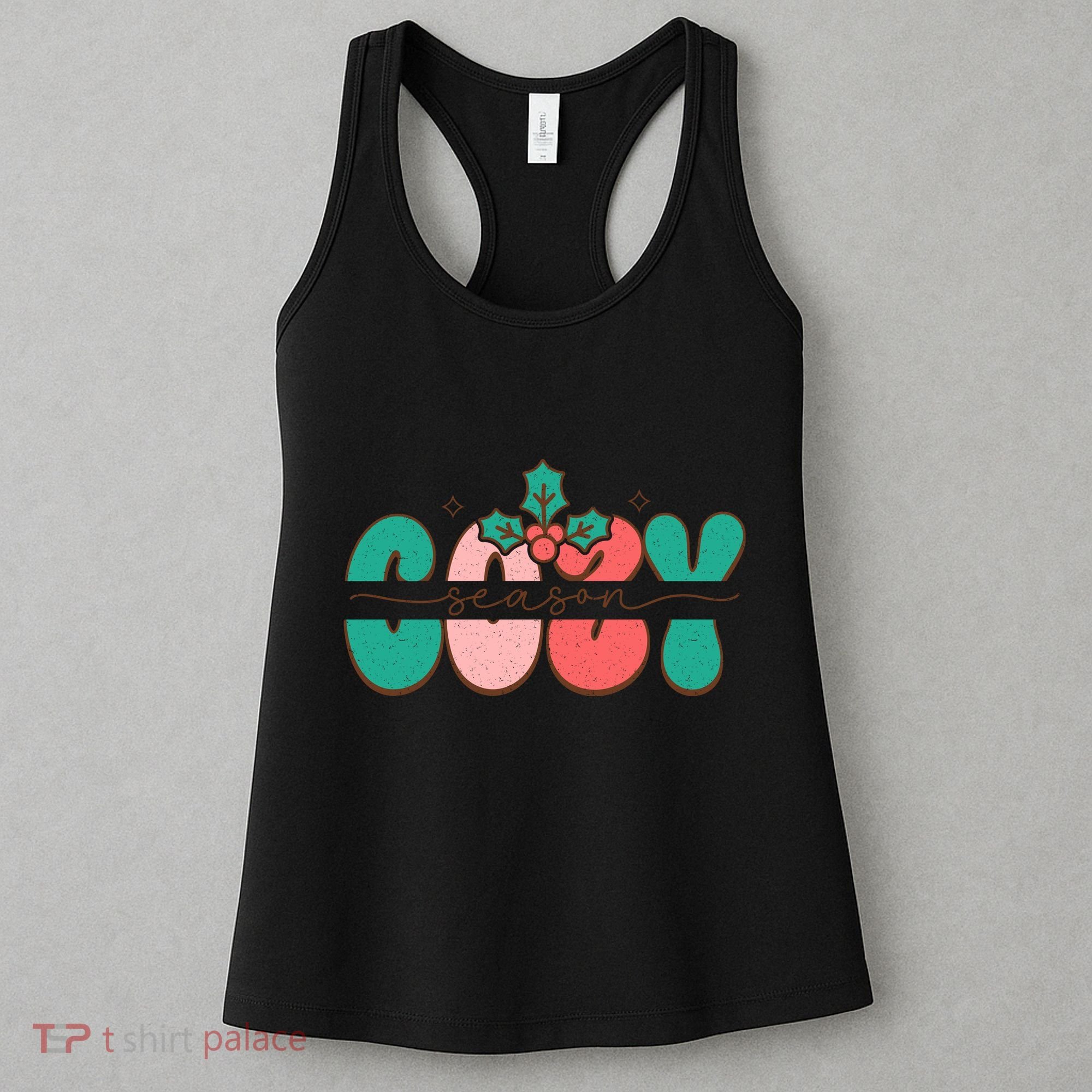 Festive Season Greetings Illustration Women's Tank Top