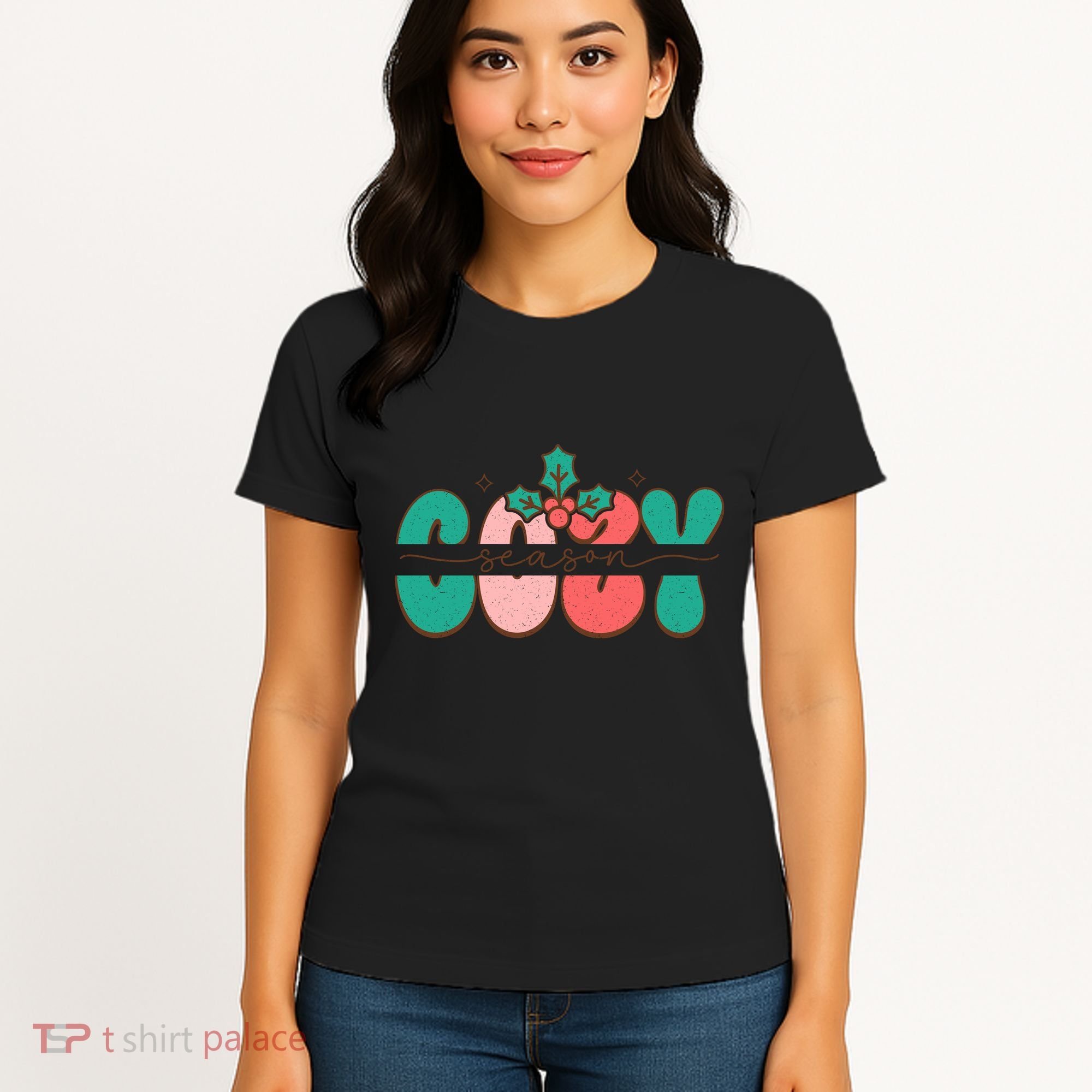 Festive Season Greetings Illustration Women's T-Shirt