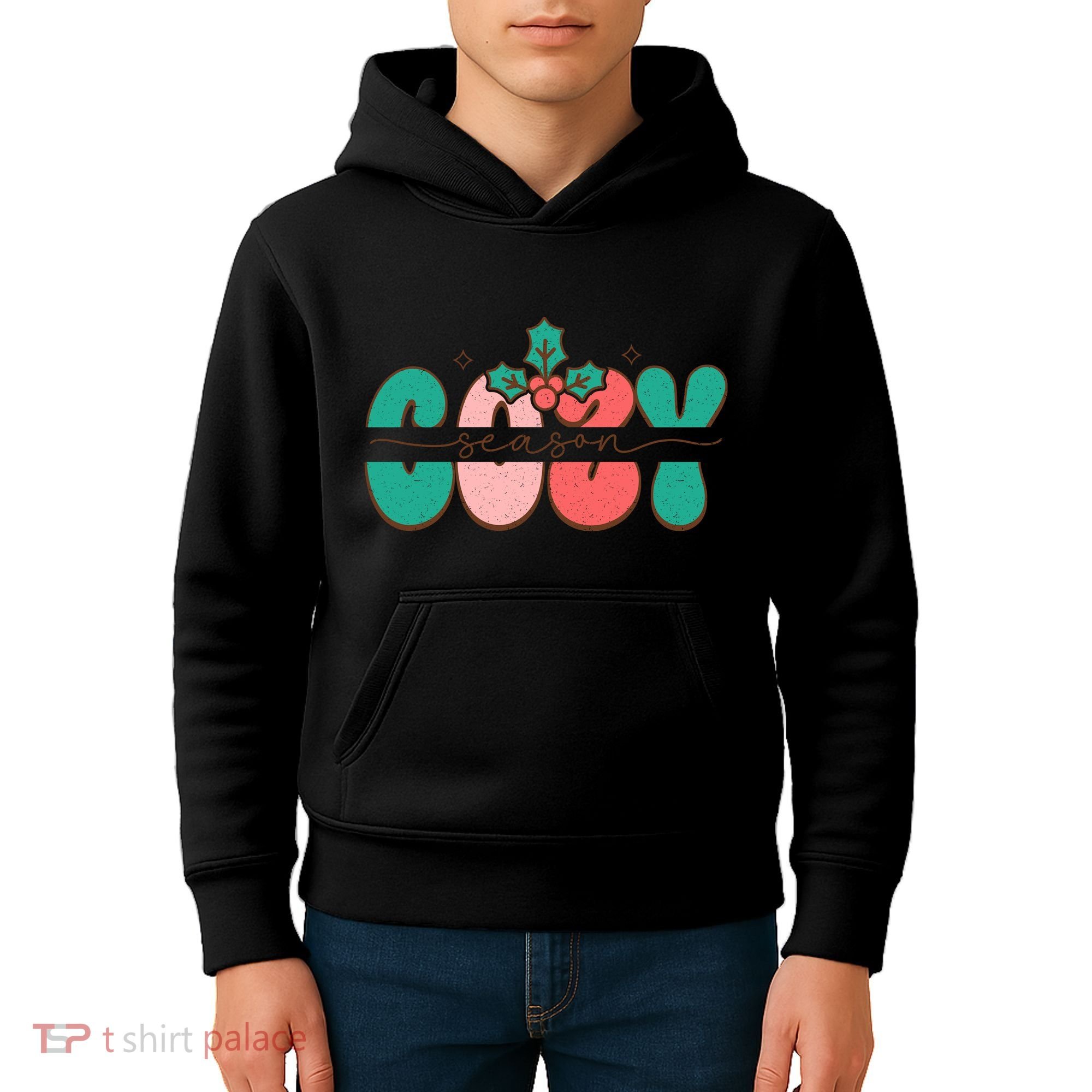 Festive Season Greetings Illustration Kids Hoodie