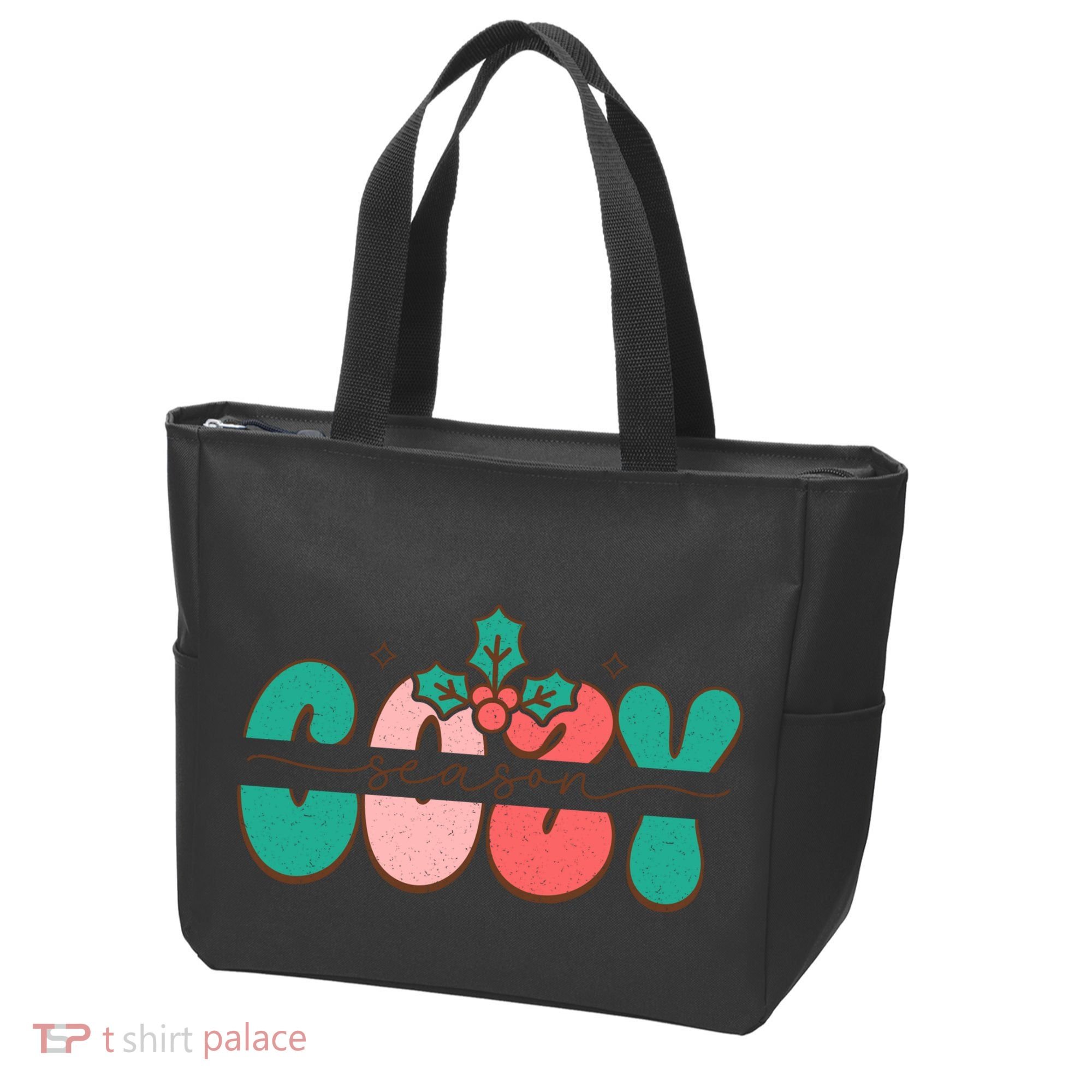 Festive Season Greetings Illustration Tote Bag