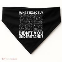 Funny Science Gift Idea Physicist Math Physics USA-Made Doggie Bandana thumb 0