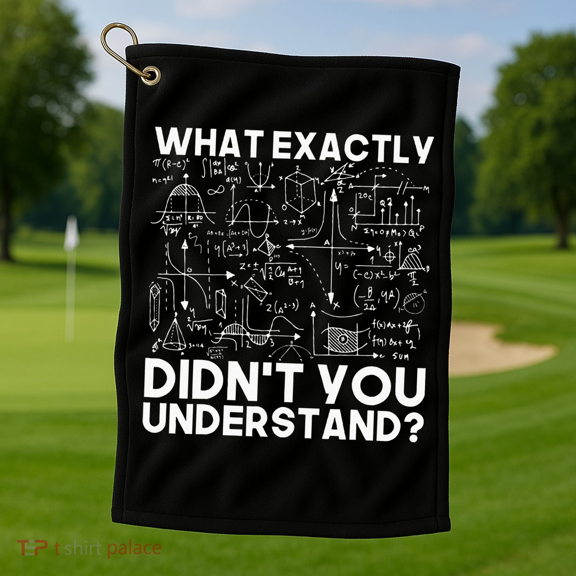Funny Science Gift Idea Physicist Math Physics Golf Towel