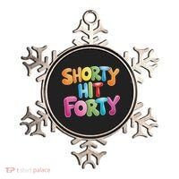 Funny Shorty Hit Forty 40th Birthday Gifts Premium Ornament thumb 0