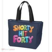Funny Shorty Hit Forty 40th Birthday Gifts Premium Tote Bag thumb 3
