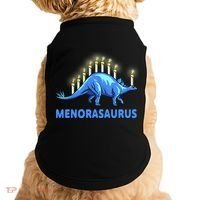 Funny Stegosaurus Hanukkah Dinosaur Menorah Dino Doggie Tank thumb 0