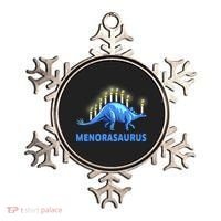 Funny Stegosaurus Hanukkah Dinosaur Menorah Dino Ornament thumb 0