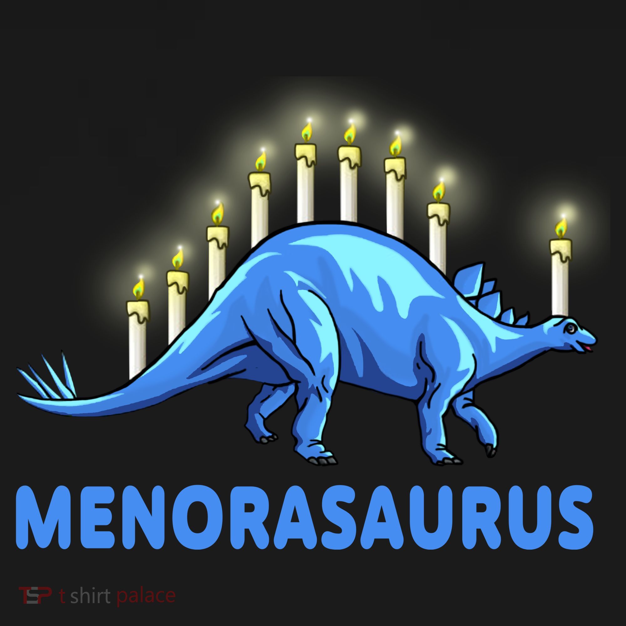 Funny Stegosaurus Hanukkah Dinosaur Menorah Dino Toddler Hoodie
