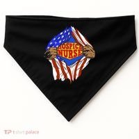 Funny Super Hospice Nurse Hero Job Cute Gift USA-Made Doggie Bandana thumb 0