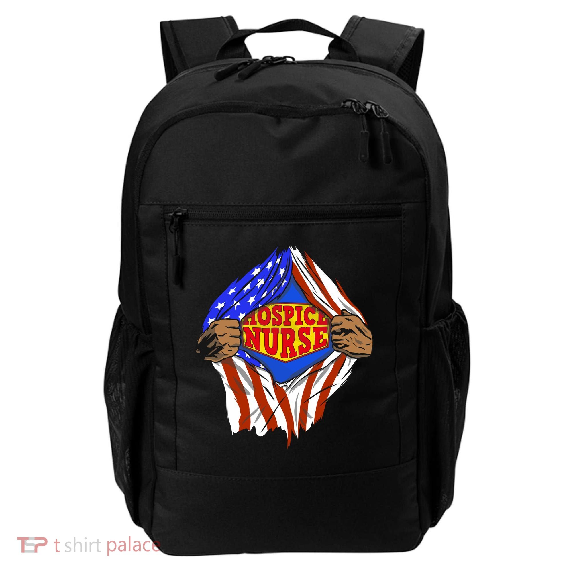 Funny Super Hospice Nurse Hero Job Cute Gift Backpack