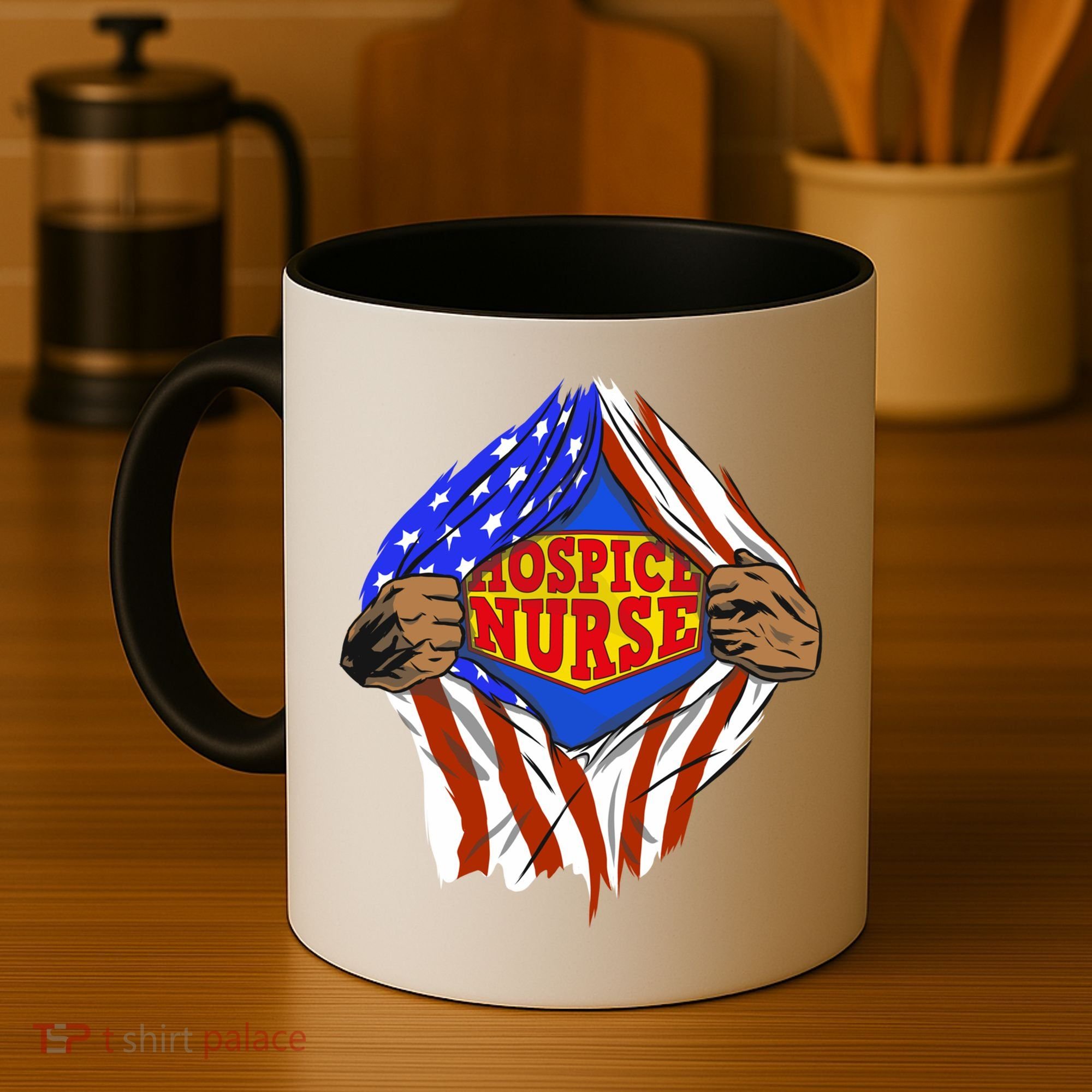 Funny Super Hospice Nurse Hero Job Cute Gift Coffee Mug
