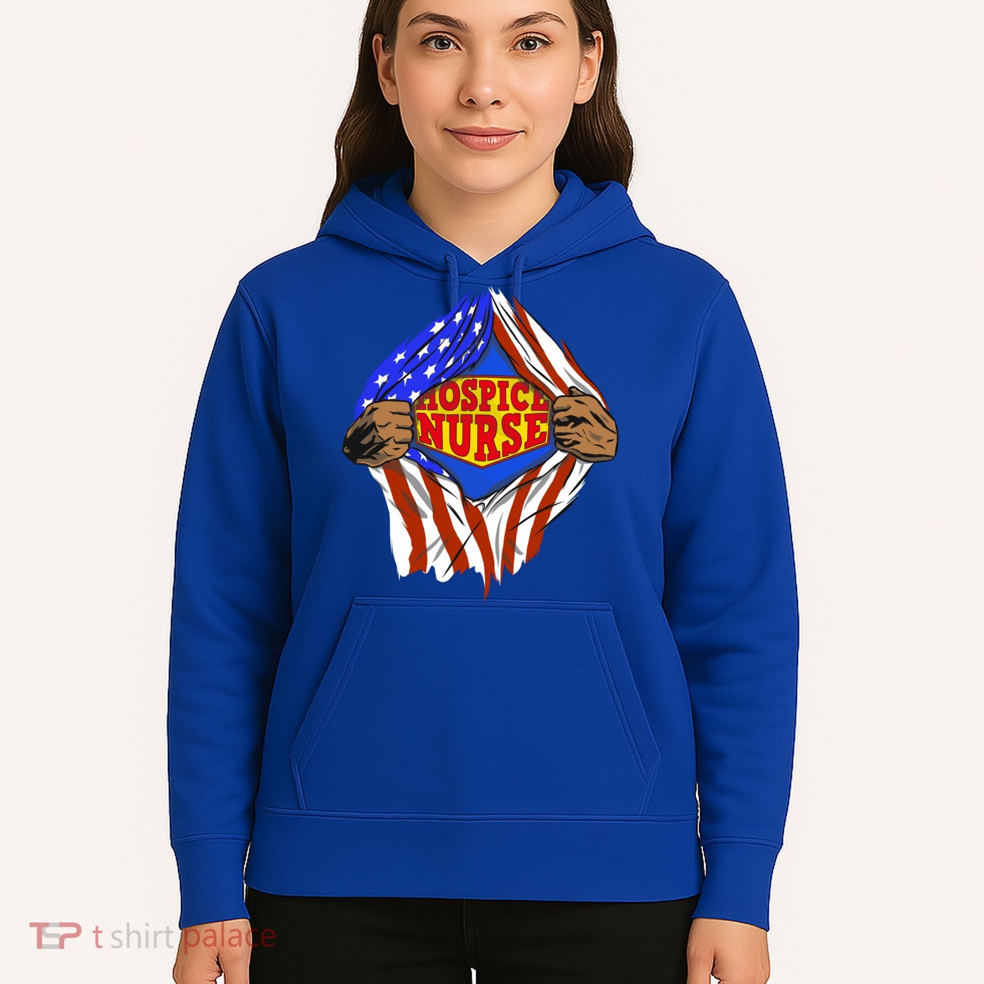 Funny Super Hospice Nurse Hero Job Cute Gift Hoodie
