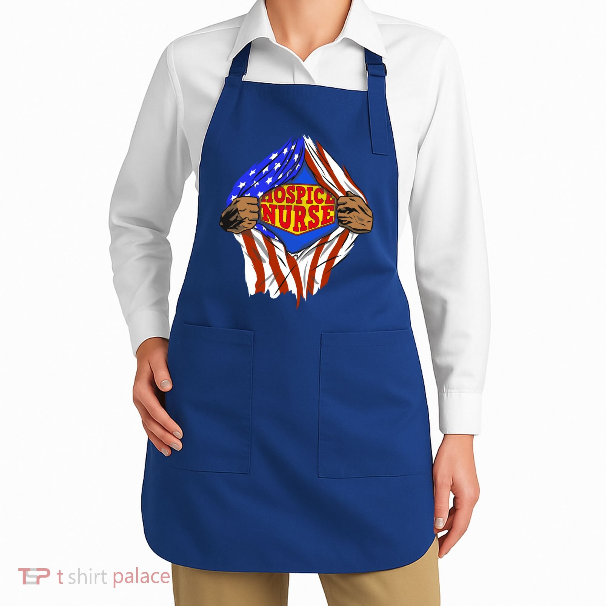 Funny Super Hospice Nurse Hero Job Cute Gift Apron