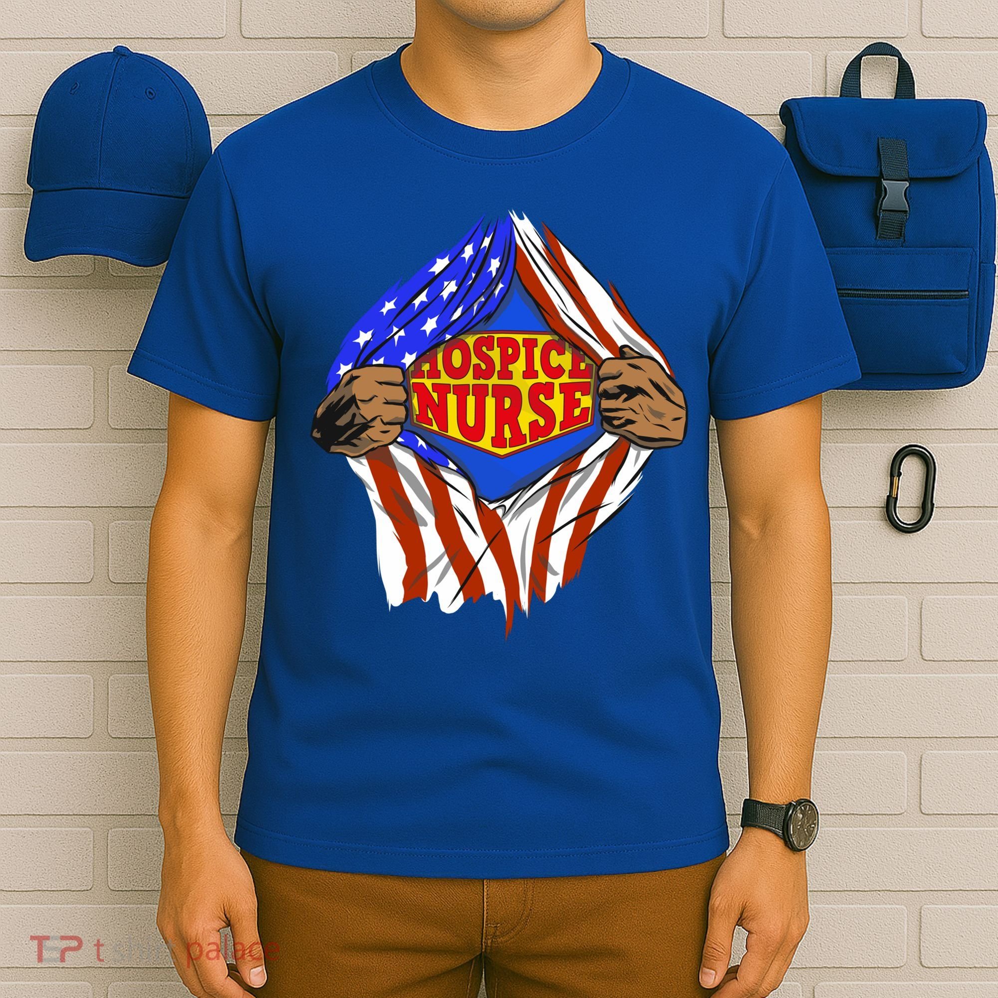 Funny Super Hospice Nurse Hero Job Cute Gift T-Shirt