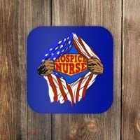 Funny Super Hospice Nurse Hero Job Cute Gift Coaster thumb 0