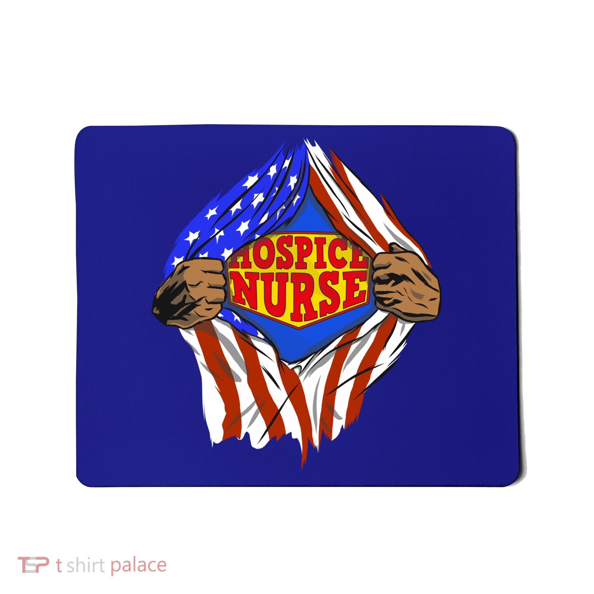 Funny Super Hospice Nurse Hero Job Cute Gift Mousepad
