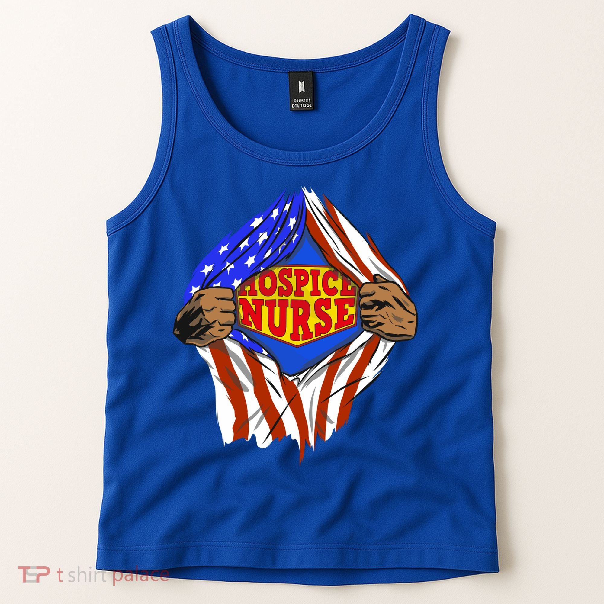 Funny Super Hospice Nurse Hero Job Cute Gift Tank Top
