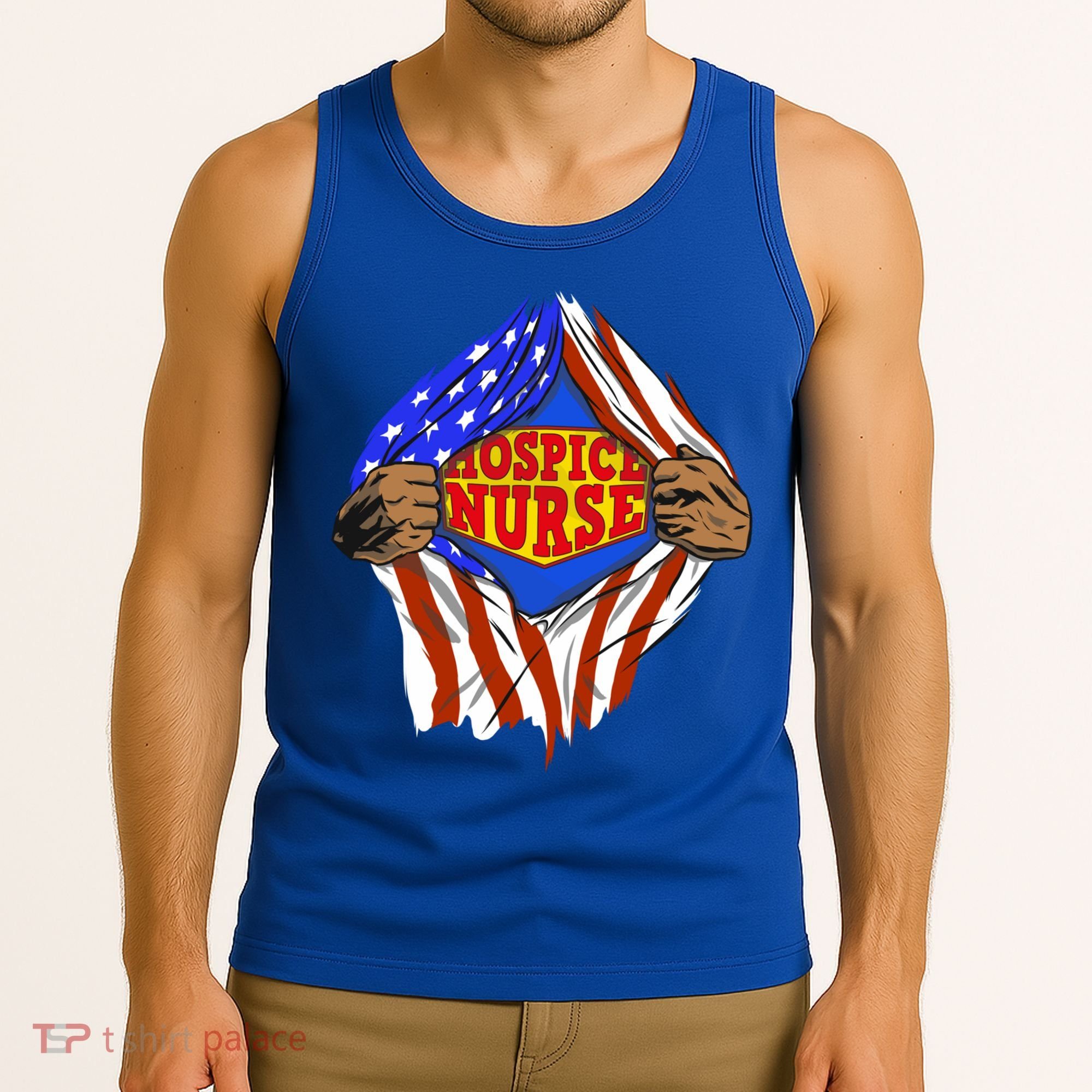 Funny Super Hospice Nurse Hero Job Cute Gift Tank Top