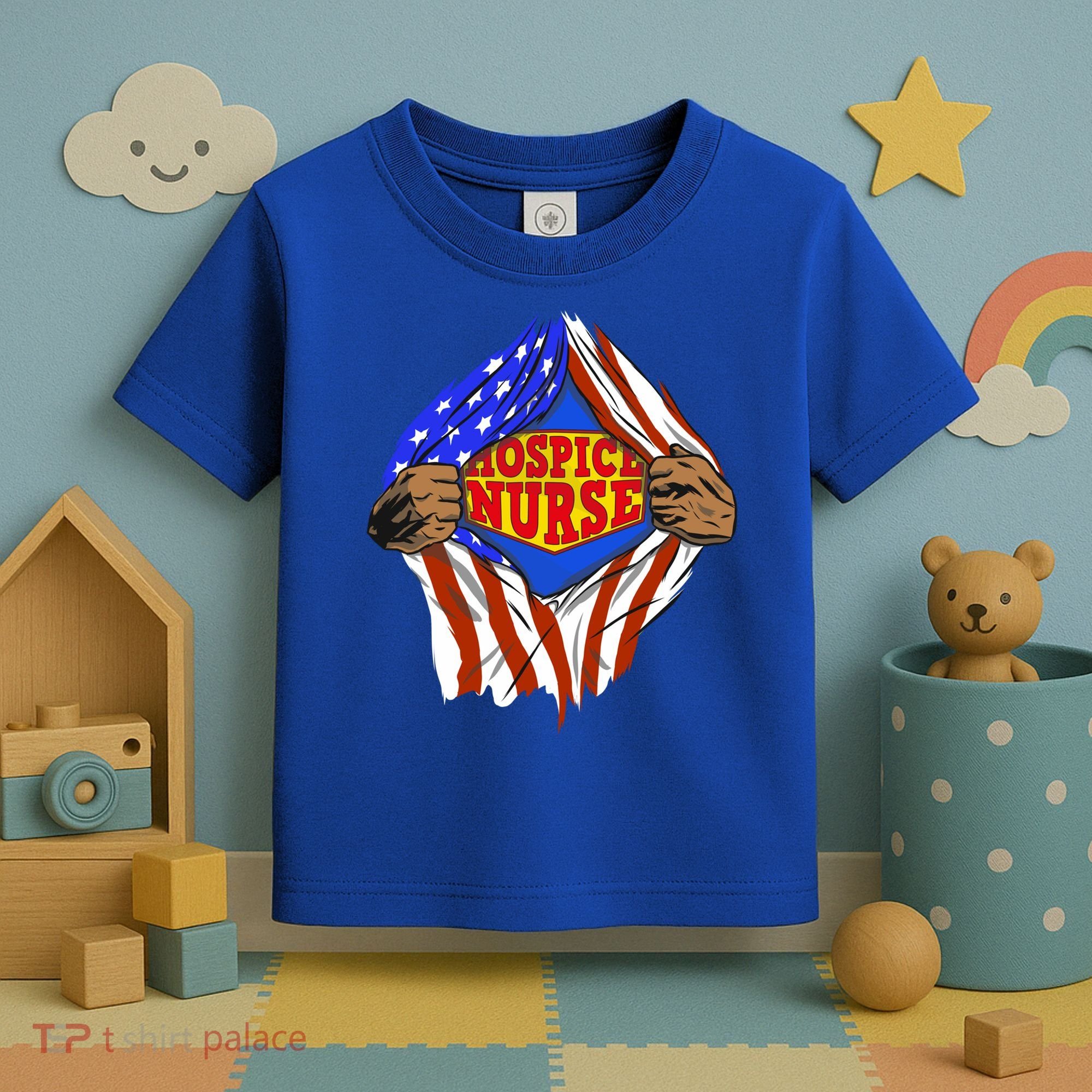 Funny Super Hospice Nurse Hero Job Cute Gift Toddler T-Shirt