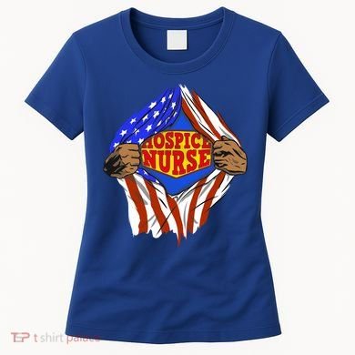Funny Super Hospice Nurse Hero Job Cute Gift Women's T-Shirt