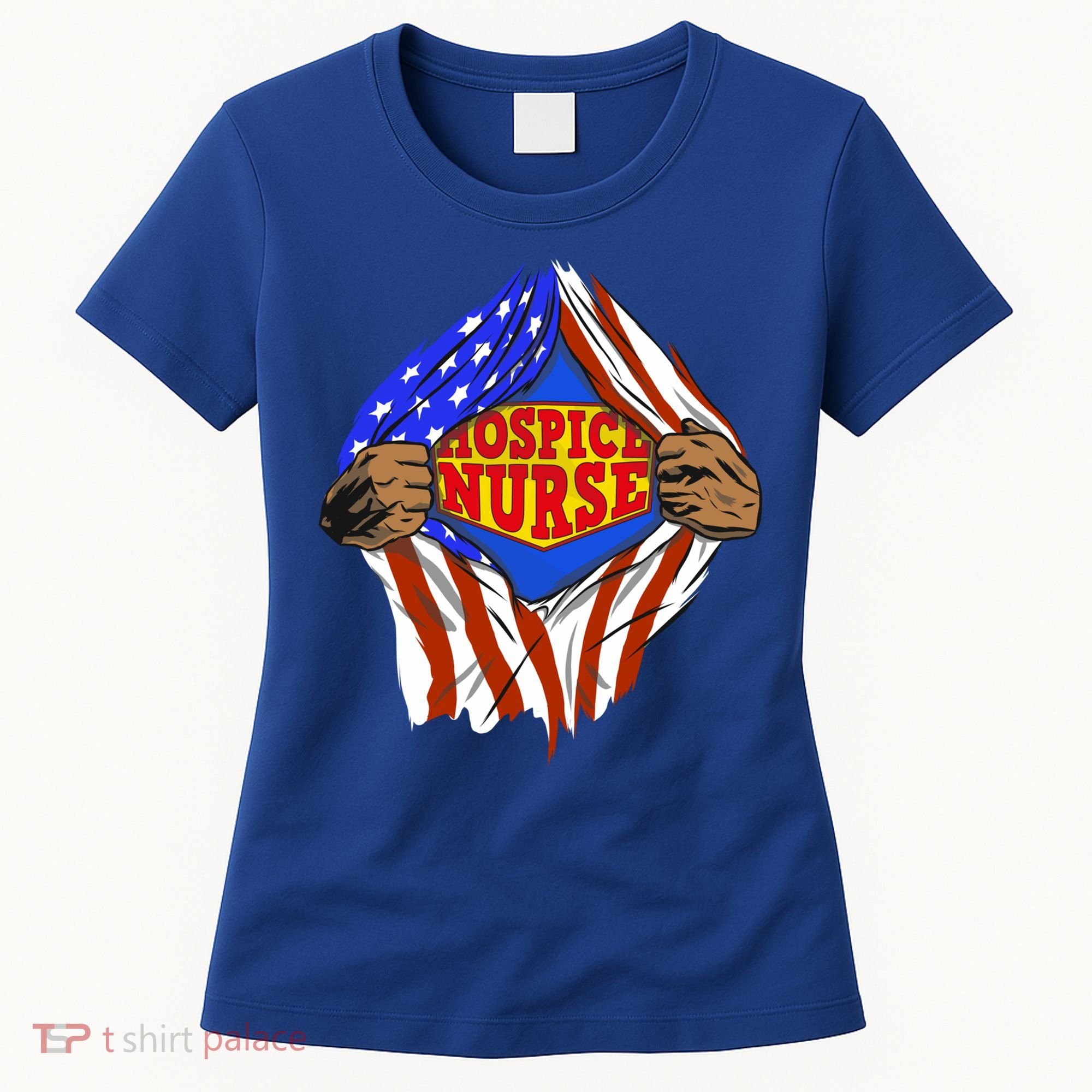 Funny Super Hospice Nurse Hero Job Cute Gift Women's T-Shirt