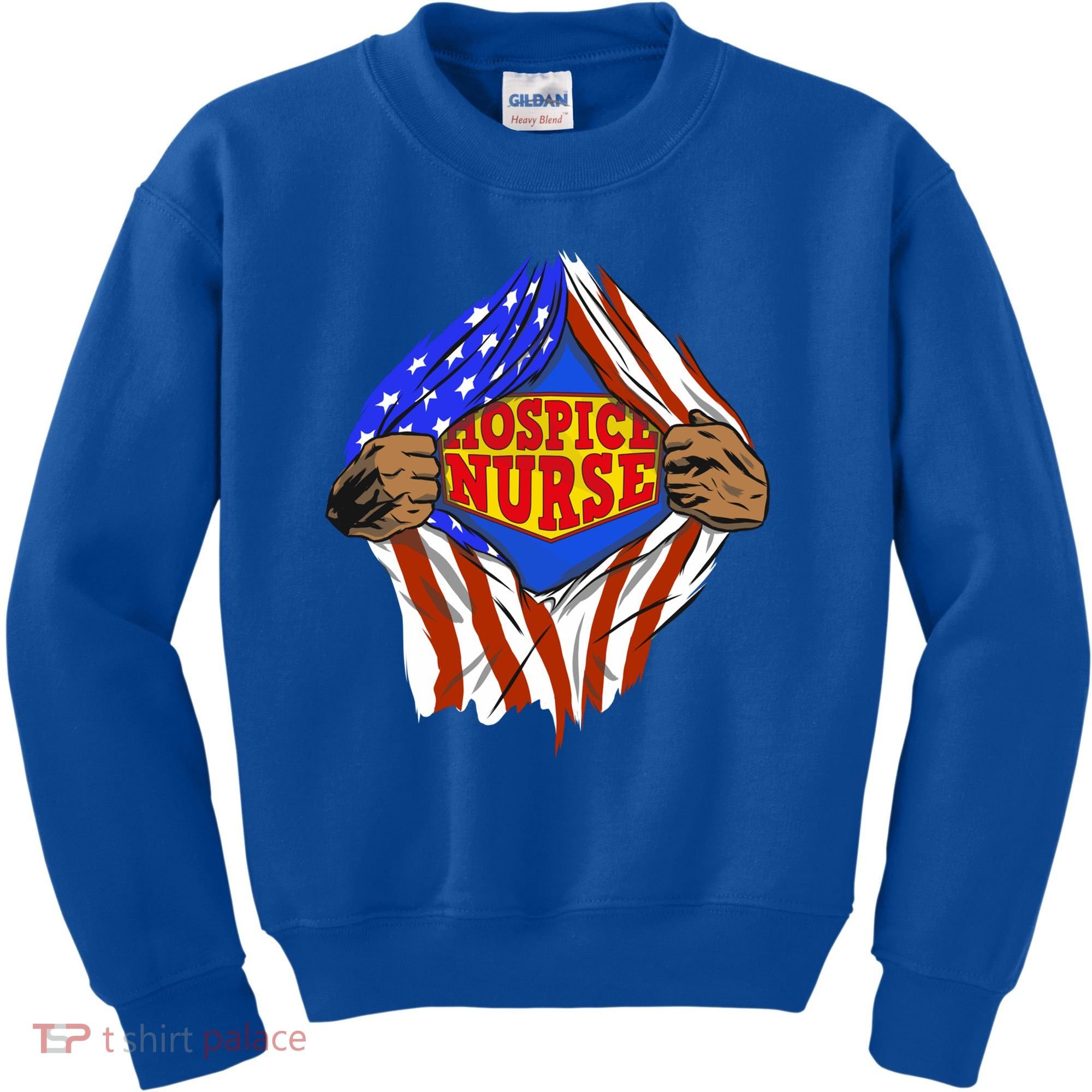 Funny Super Hospice Nurse Hero Job Cute Gift Kids Sweatshirt