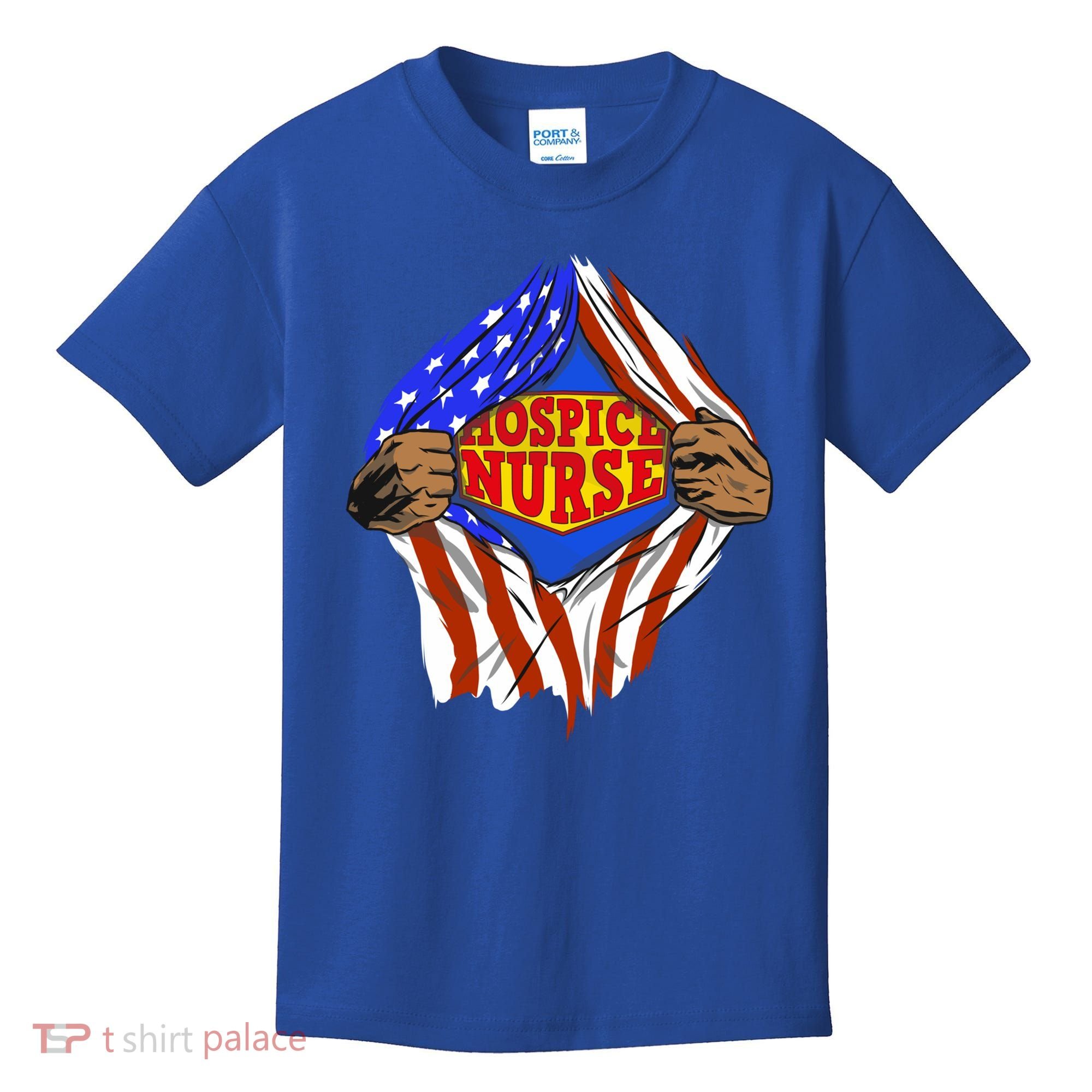 Funny Super Hospice Nurse Hero Job Cute Gift Kids T-Shirt